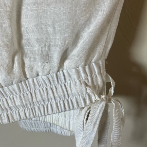 White Drawstring Pants - Picture 2 of 5
